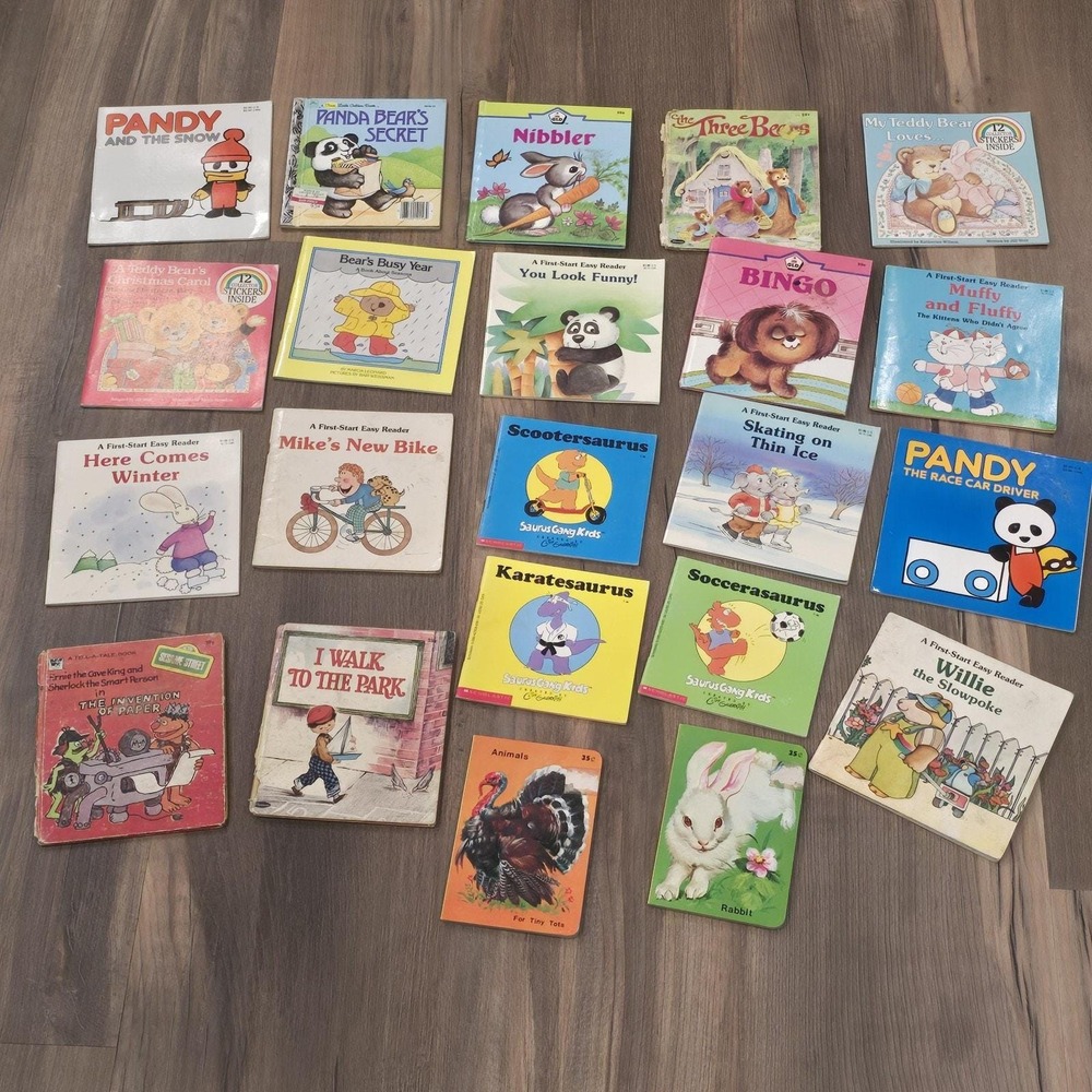 22 Vintage 50s 60s 70s 80s 90s Children‎ Kid Little Golden Board Mixed Books Lot